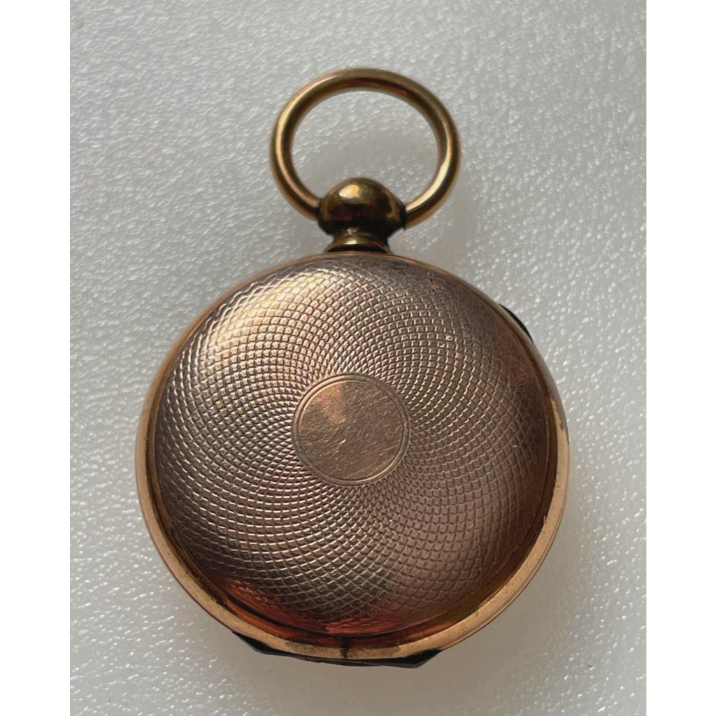 Victorian Memorial Locket With Turned Engine Design Photo & Hair